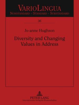 cover image of Diversity and Changing Values in Address
